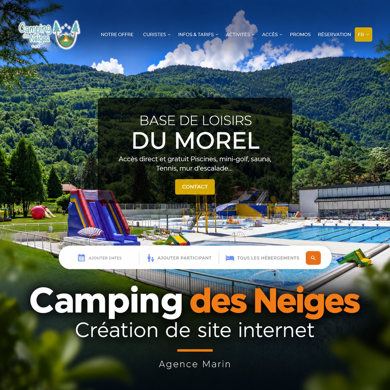 Capture du site Camping des Neiges