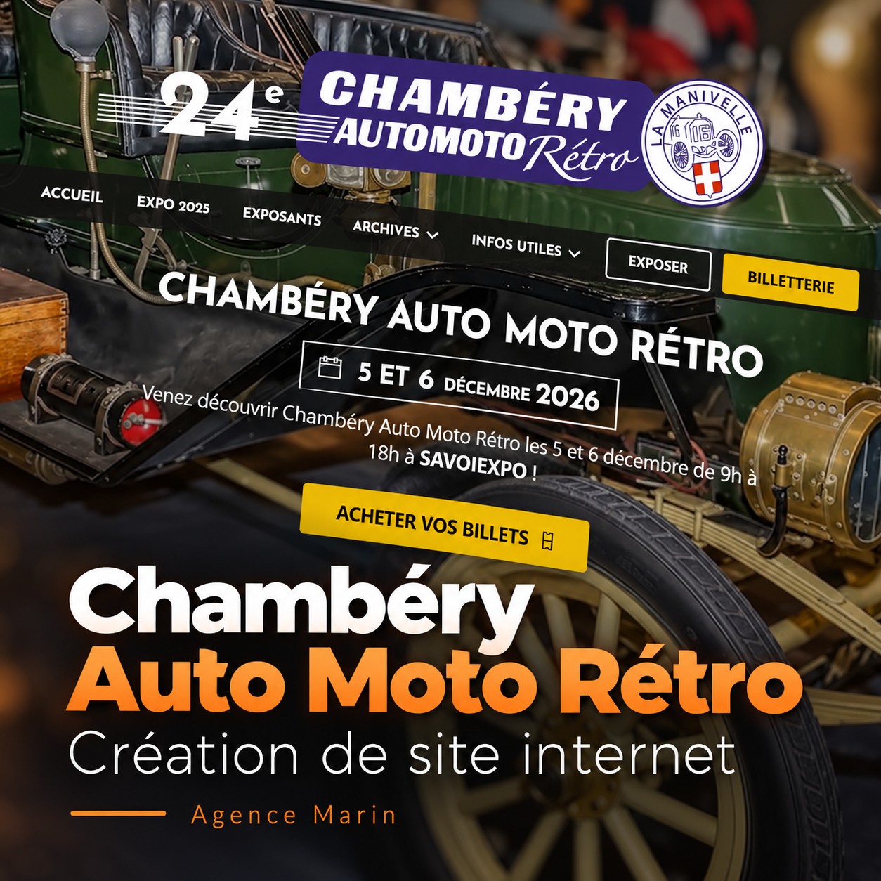 Capture du site Chambéry Auto Moto Rétro